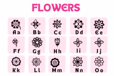 Flowers by Suphitchaya — Dingbats Font — thumbnail 2
