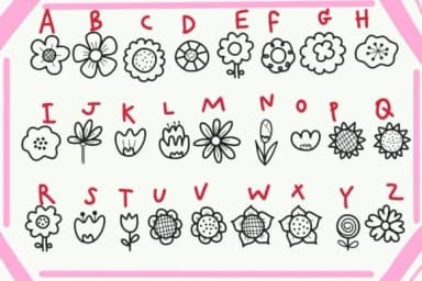Flowers by Foam-Design Store — Dingbats Font — thumbnail 2