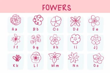 Flowers by Sirinart — Dingbats Font — thumbnail 2