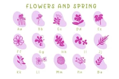 Flowers and Spring by Pui Art — Dingbats Font — thumbnail 2