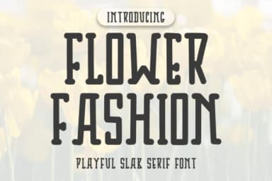 Flowers Fashion by Letterayu — Slab Serif Font — thumbnail 1