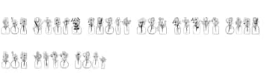 Flowers in Vase by DREAMs Soul G. — Dingbats Font — thumbnail 5