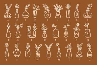 Flowers in Vases by Nyla.studio — Dingbats Font — thumbnail 6