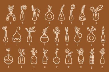 Flowers in Vases by Nyla.studio — Dingbats Font — thumbnail 7
