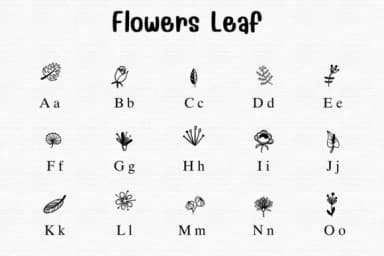 Flowers Leaf by Sontaya — Dingbats Font — thumbnail 2
