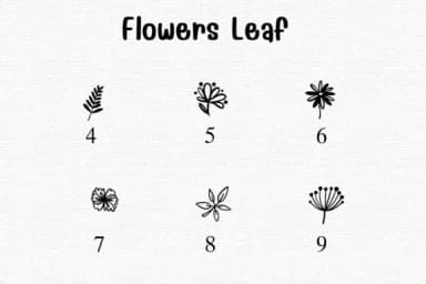 Flowers Leaf by Sontaya — Dingbats Font — thumbnail 4