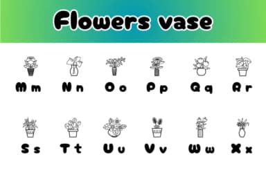 Flowers Vase by Chonada — Dingbats Font — thumbnail 3