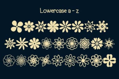 Flowery by Letterayu — Dingbats Font — thumbnail 3