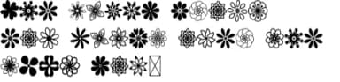 Flowery by Letterayu — Dingbats Font — thumbnail 5