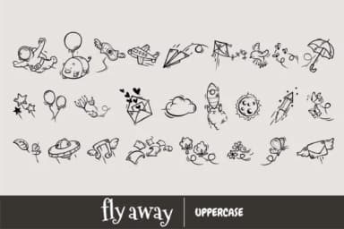 Fly Away by Onoborgol — Dingbats Font — thumbnail 2