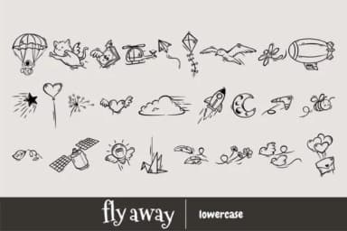 Fly Away by Onoborgol — Dingbats Font — thumbnail 3