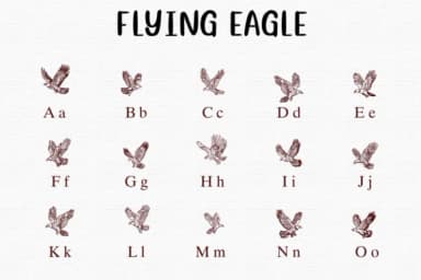 Flying Eagle by Nongyao — Dingbats Font — thumbnail 2
