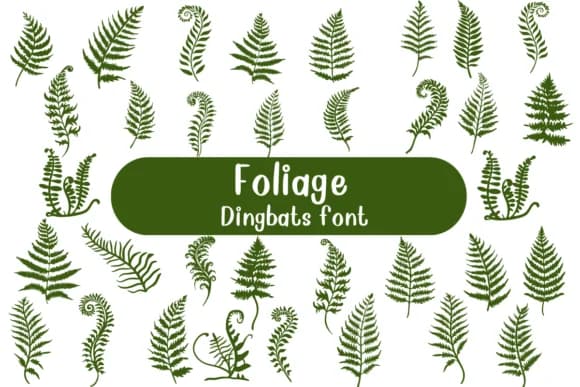 Foliage by Nongyao — Dingbats Font