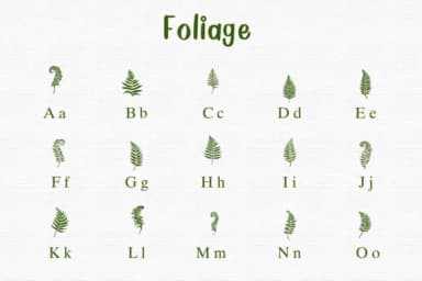 Foliage by Nongyao — Dingbats Font — thumbnail 2