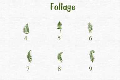 Foliage by Nongyao — Dingbats Font — thumbnail 4