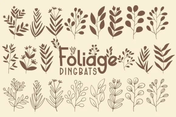 Foliage by Font-Tastic — Dingbats Font
