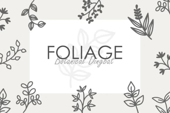 Foliage by Letterayu — Dingbats Font