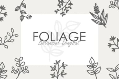 Foliage by Letterayu — Dingbats Font — thumbnail 1