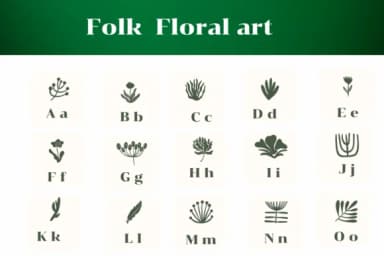 Folk Floral Art by Apiwat Type — Dingbats Font — thumbnail 2