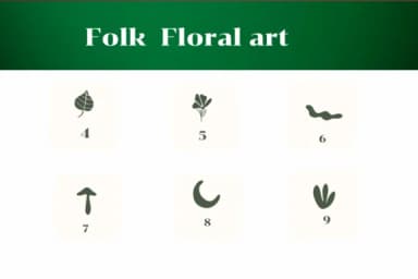 Folk Floral Art by Apiwat Type — Dingbats Font — thumbnail 4