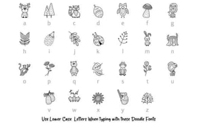 Folk Forest by digitalplannerland — Dingbats Font — thumbnail 3