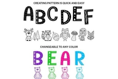 Folk Forest by digitalplannerland — Dingbats Font — thumbnail 4