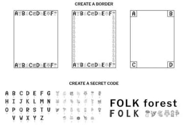 Folk Forest by digitalplannerland — Dingbats Font — thumbnail 7