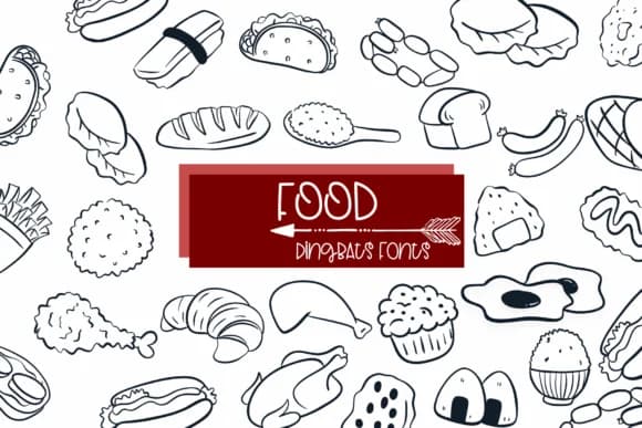 Food by Sirinart — Dingbats Font
