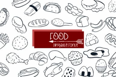 Food by Sirinart — Dingbats Font — thumbnail 1