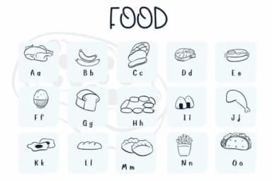 Food by Sirinart — Dingbats Font — thumbnail 2