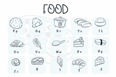 Food by Sirinart — Dingbats Font — thumbnail 3
