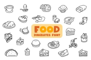 Food by Chonada — Dingbats Font — thumbnail 1