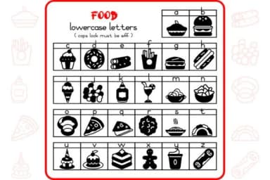 Food Alphabet by WADLEN — Dingbats Font — thumbnail 3