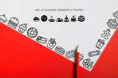 Food Alphabet by WADLEN — Dingbats Font — thumbnail 7