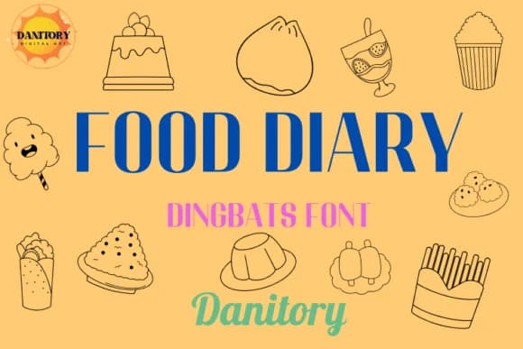 Food Diary by danita.kukkai — Dingbats Font