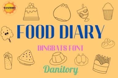 Food Diary by danita.kukkai — Dingbats Font — thumbnail 1