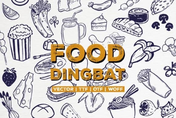 Food Dingbat by iyhulmonsta — Dingbats Font