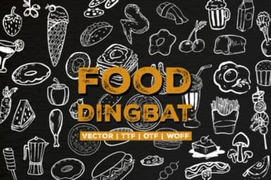 Food Dingbat by iyhulmonsta — Dingbats Font — thumbnail 2