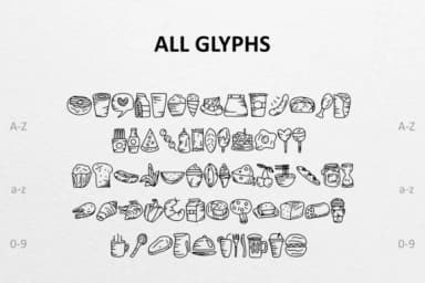 Food Doodle by CrafterFonts — Dingbats Font — thumbnail 2