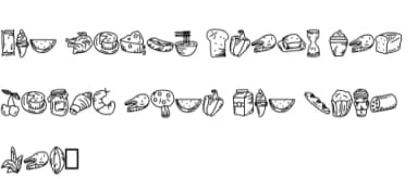 Food Doodle by CrafterFonts — Dingbats Font — thumbnail 6