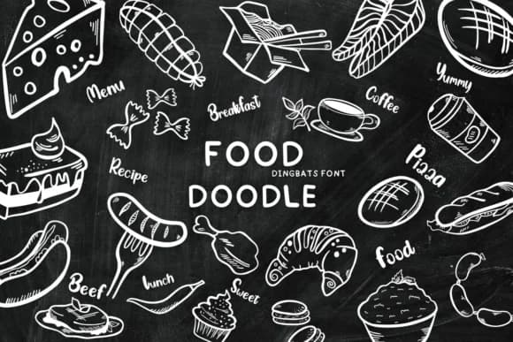 Food Doodle by Bee piyanuch — Dingbats Font
