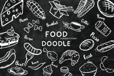 Food Doodle by Bee piyanuch — Dingbats Font — thumbnail 1