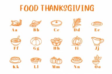 Food Thanksgiving by CHANOK — Dingbats Font — thumbnail 2
