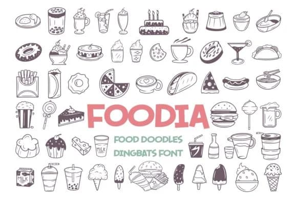 Foodia by Dito (7NTypes) — Dingbats Font