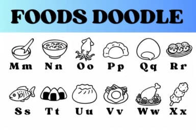 Foods Doodle by Chonada — Dingbats Font — thumbnail 3