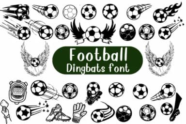 Football by Nongyao — Dingbats Font — thumbnail 1