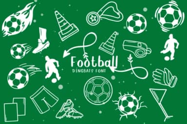 Football by CHANOK — Dingbats Font — thumbnail 1