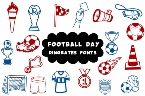 Football Day by Natchuta — Dingbats Font