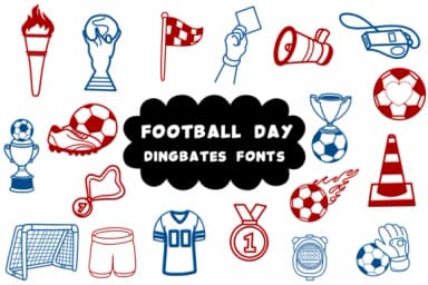 Football Day by Natchuta — Dingbats Font — thumbnail 1