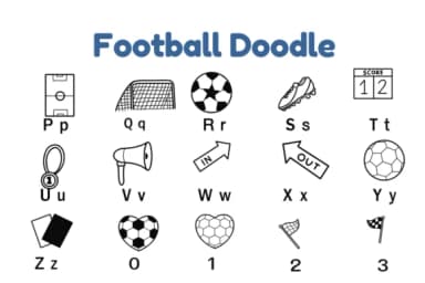 Football Doodle by Nun Sukhwan — Dingbats Font — thumbnail 3